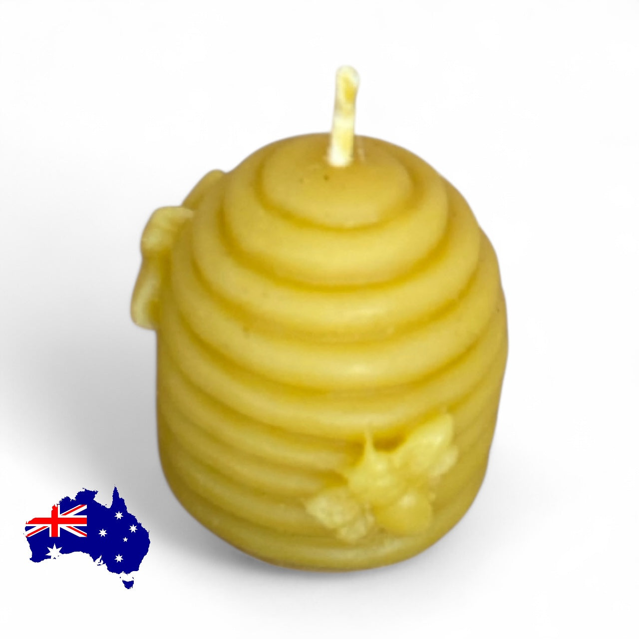 Pure Beeswax Candle Bee Hive Aussie Handmade