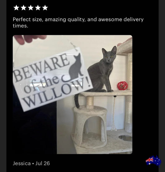 Cat Kitten Custom Personalised Sign - The Renmy Store Homewares & Gifts