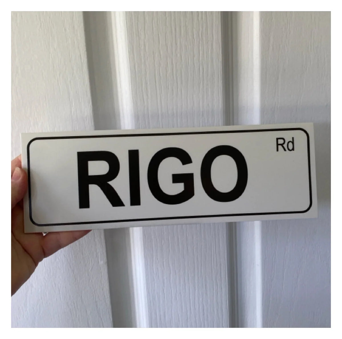 Street Grey Custom Personalised Sign - The Renmy Store Homewares & Gifts