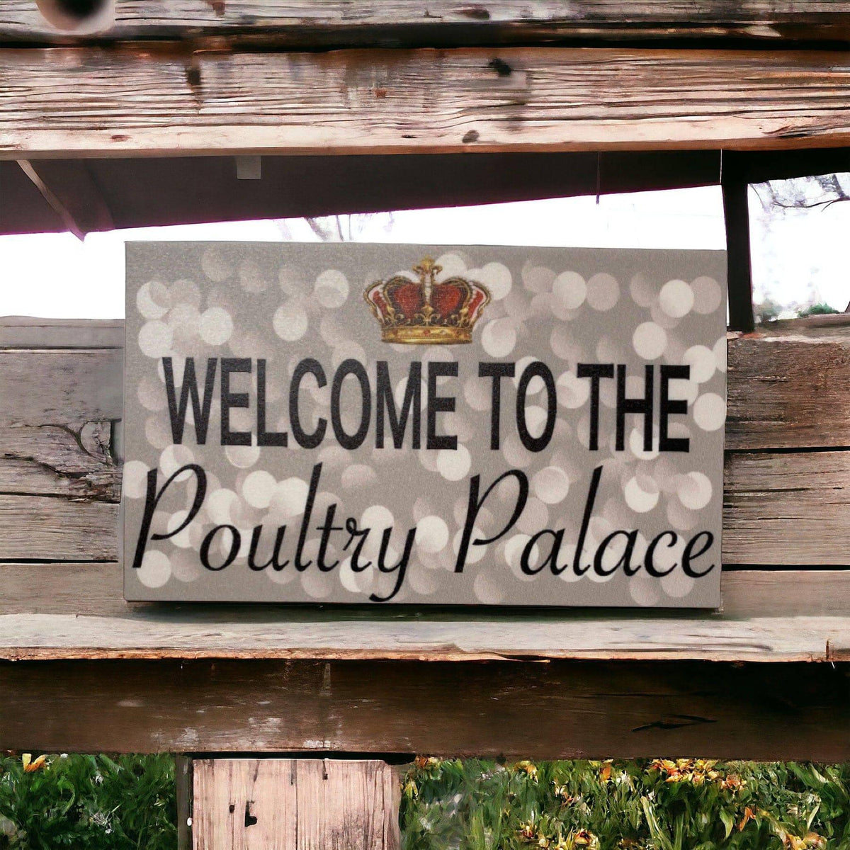 Welcome The Poultry Palace Sign - The Renmy Store Homewares & Gifts