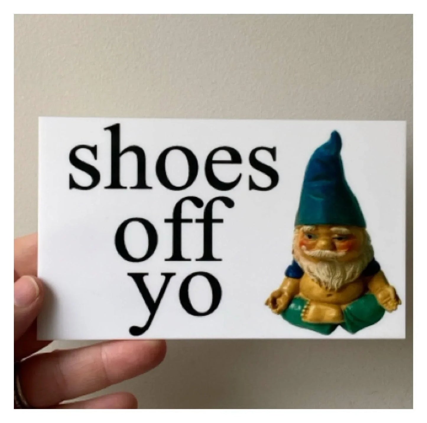Gnome Custom Personalised Zen Sign - The Renmy Store Homewares & Gifts