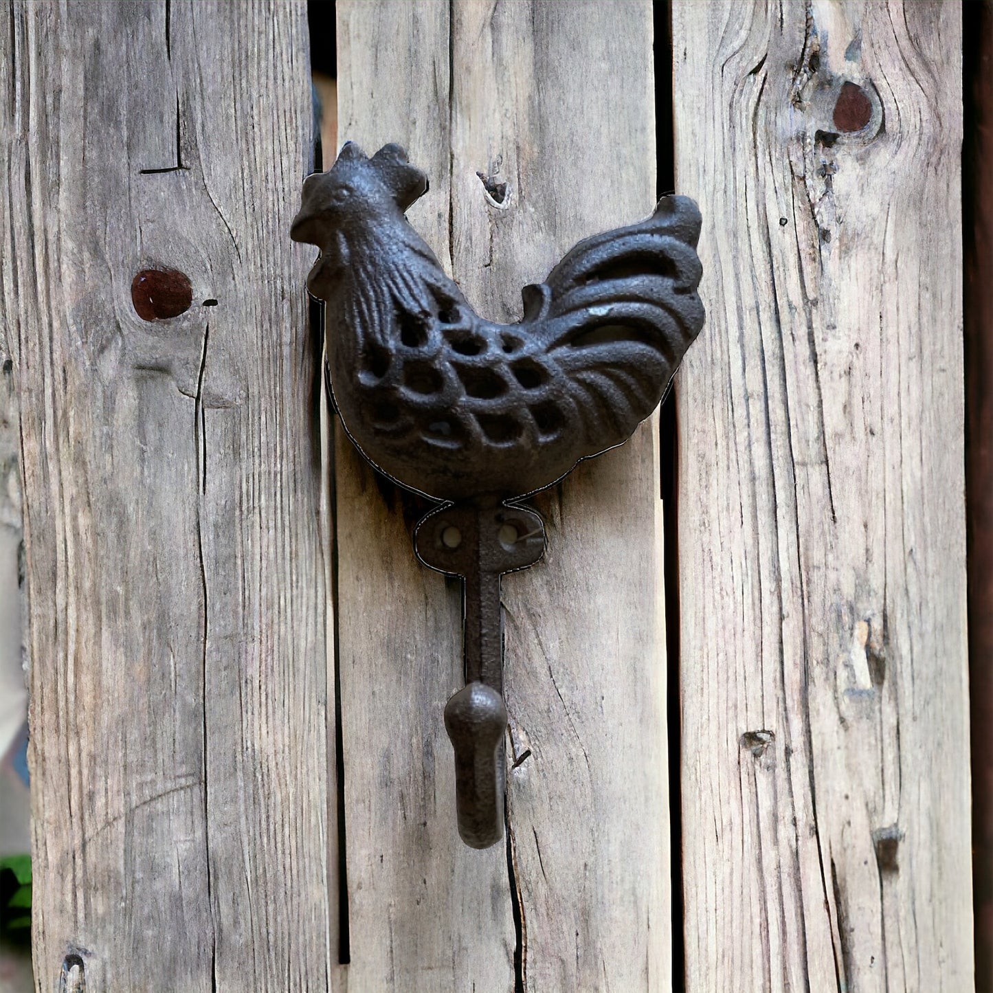 Rooster Chicken Hook Rustic Cast Iron - The Renmy Store Homewares & Gifts 