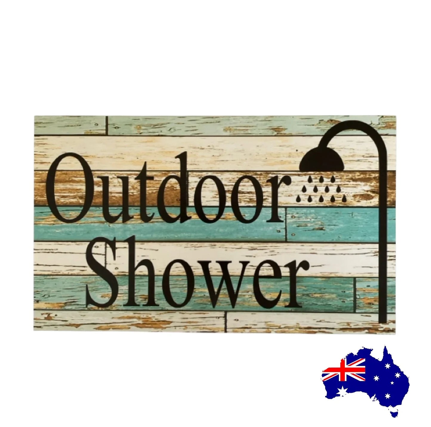 Outdoor Shower Rustic Property Guest Sign - The Renmy Store Homewares & Gifts