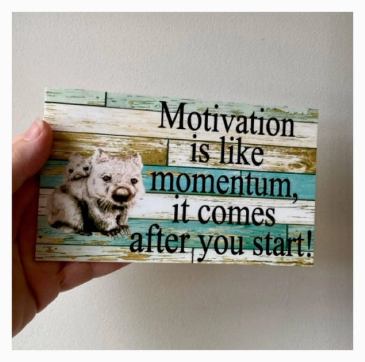 Wombat Custom Personalised Blue Sign - The Renmy Store Homewares & Gifts