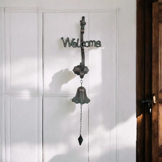 Door Bell Welcome Bird Vintage Cast Iron - The Renmy Store Homewares & Gifts