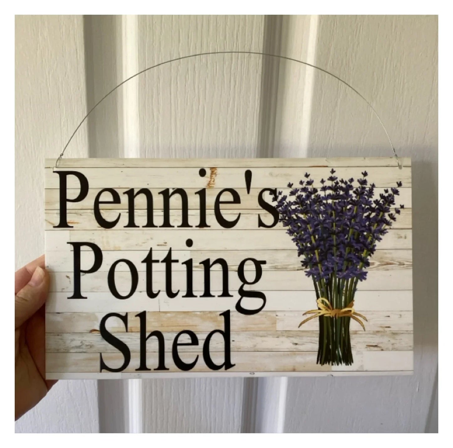 Lavender Flower Custom Personalised Sign - The Renmy Store Homewares & Gifts