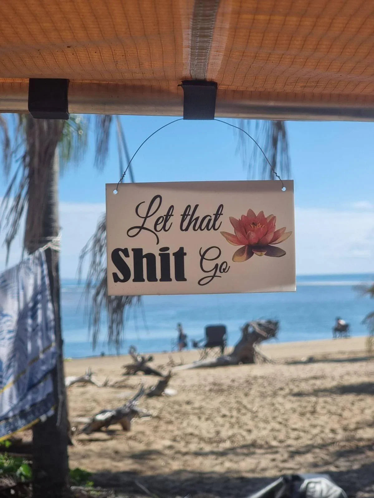 Let That Sh.. Go Lotus Sign - The Renmy Store Homewares & Gifts