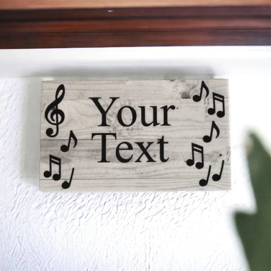 Music Custom Personalised Sign - The Renmy Store Homewares & Gifts