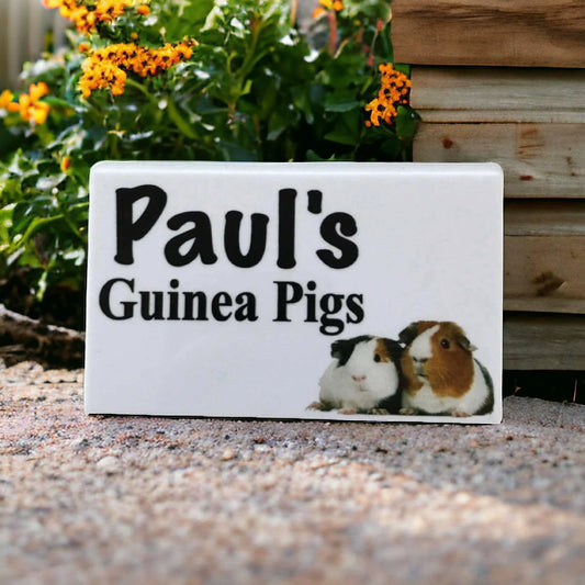 Guinea Pig House Custom Persoanlised Sign - The Renmy Store Homewares & Gifts