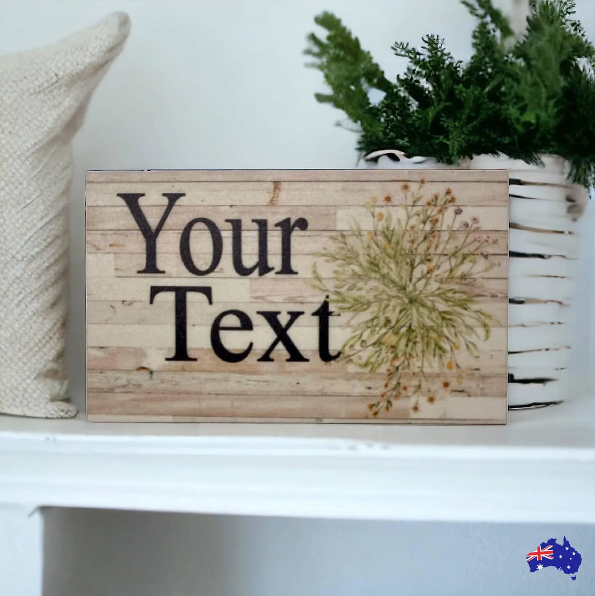 Cottage Floral Spring Custom Persoanlised Sign - The Renmy Store Homewares & Gifts