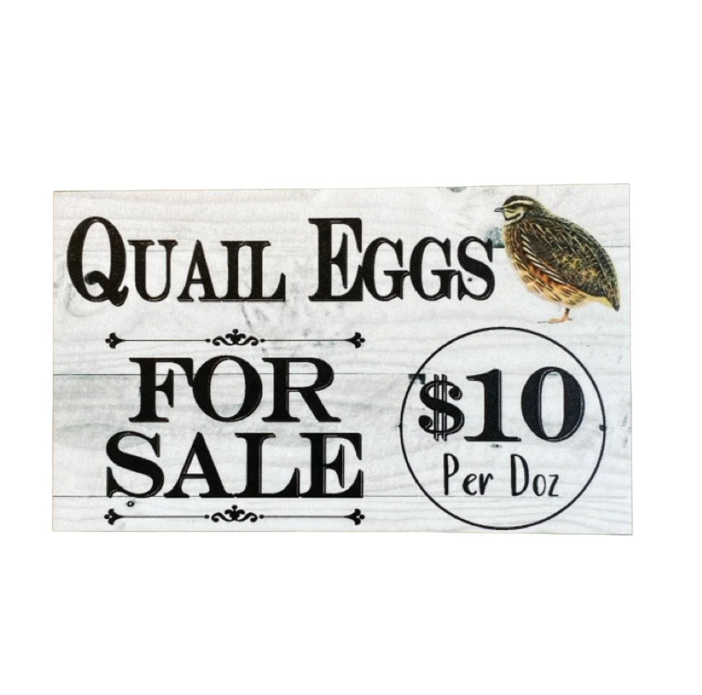 Quail Eggs For Sale Farm Stall Custom Sign - The Renmy Store Homewares & Gifts