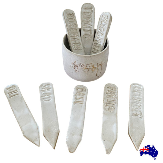 Mug with Stakes Garden Gift Pottery Ceramic Aussie Made