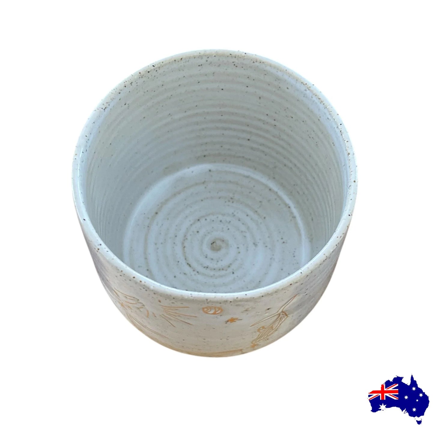 Mug Cup Whale Sun Pottery Ceramic Aussie Made