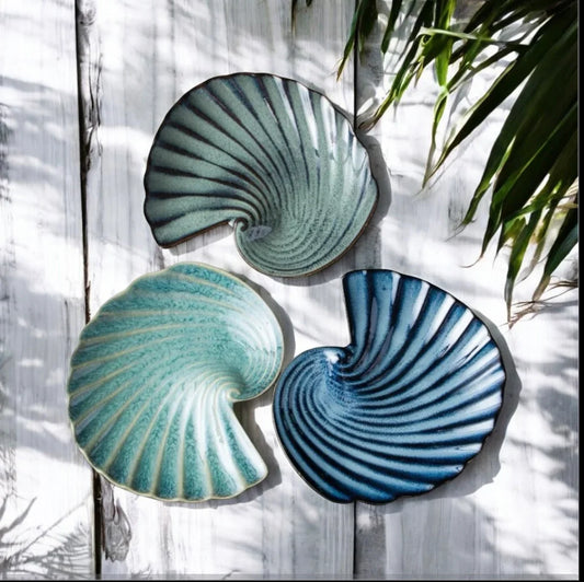Plate Shell Coastal Beach House Kitchen - The Renmy Store Homewares & Gifts