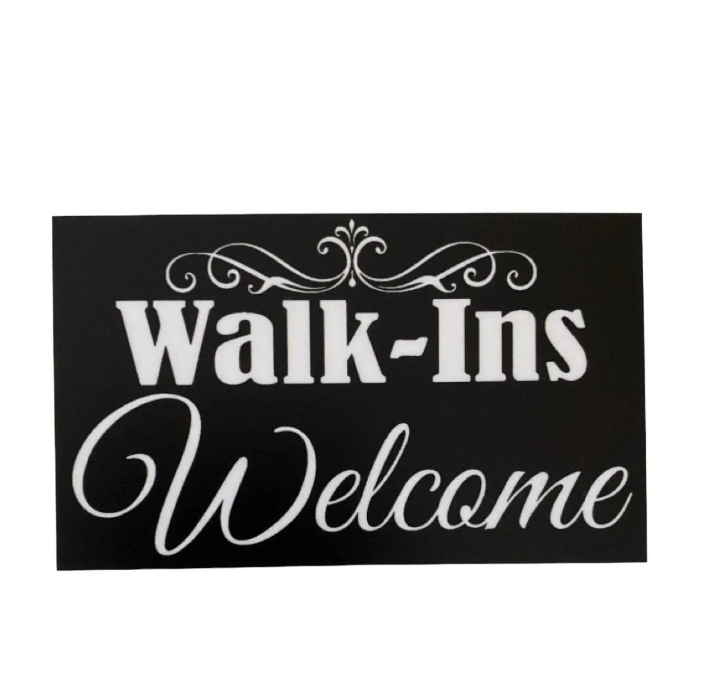 Walk-Ins Welcome Business Shop Hairdresser Barber Massage Sign - The Renmy Store Homewares & Gifts