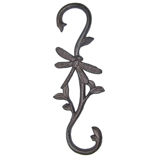 Dragonfly Cast Iron S Hook | Rustic Wall Hook | Set of 5 | Wholesale Price | 9.5cm x 30cm