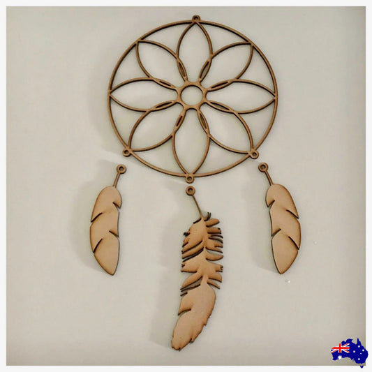 Dream Catcher (Dreamcatcher) DIY Kit Raw MDF - The Renmy Store Homewares & Gifts