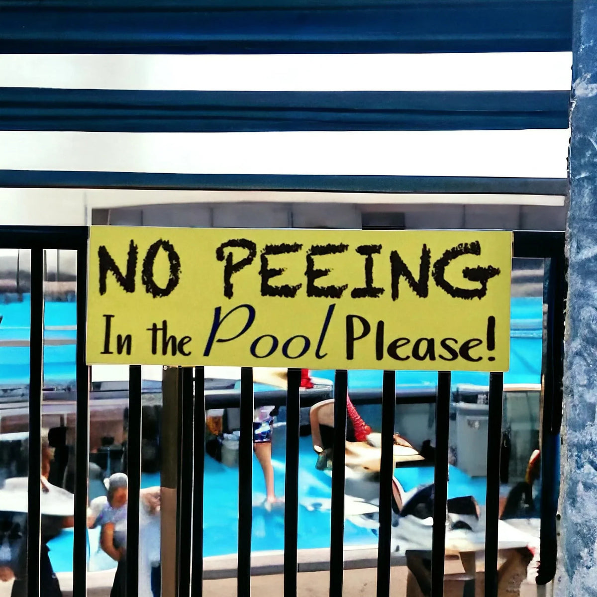 No Peeing In The Pool Sign - The Renmy Store Homewares & Gifts