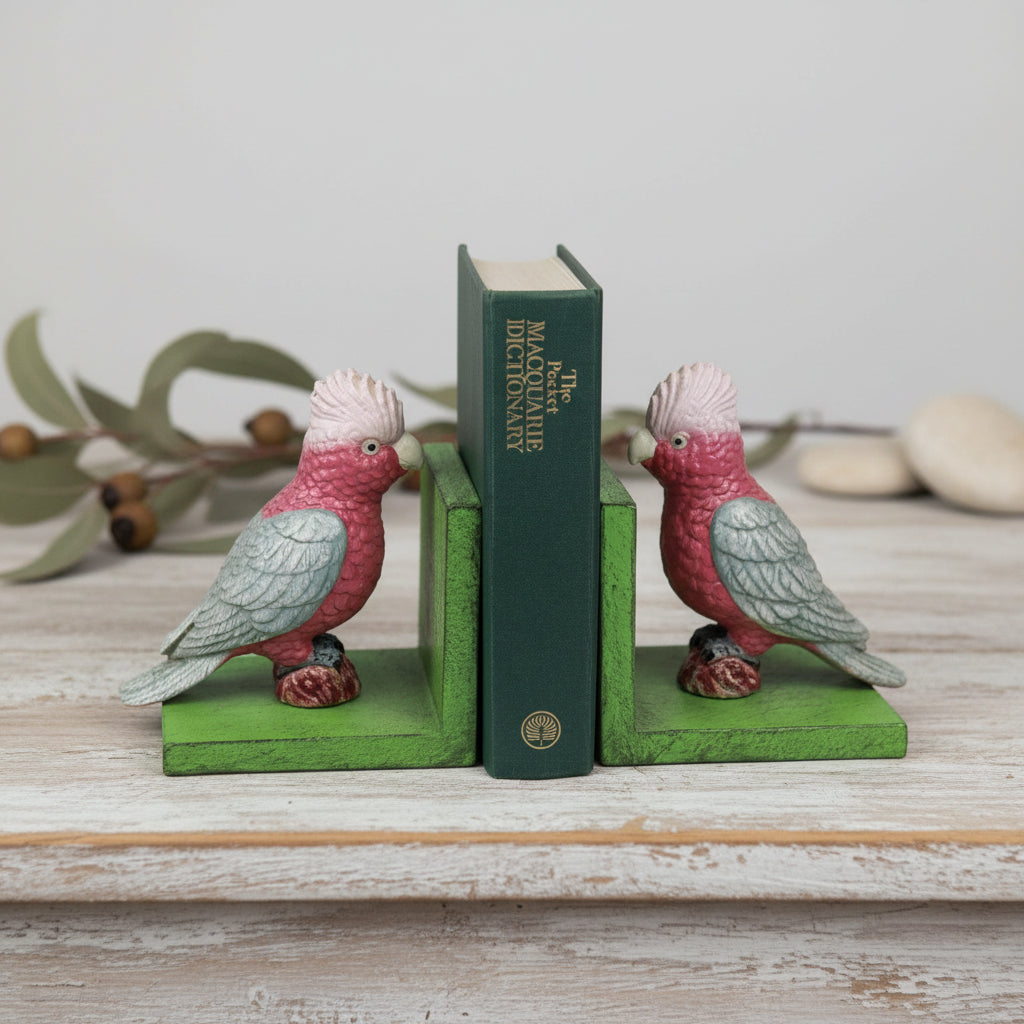 Book Ends Bookend Galah Bird - The Renmy Store Homewares & Gifts