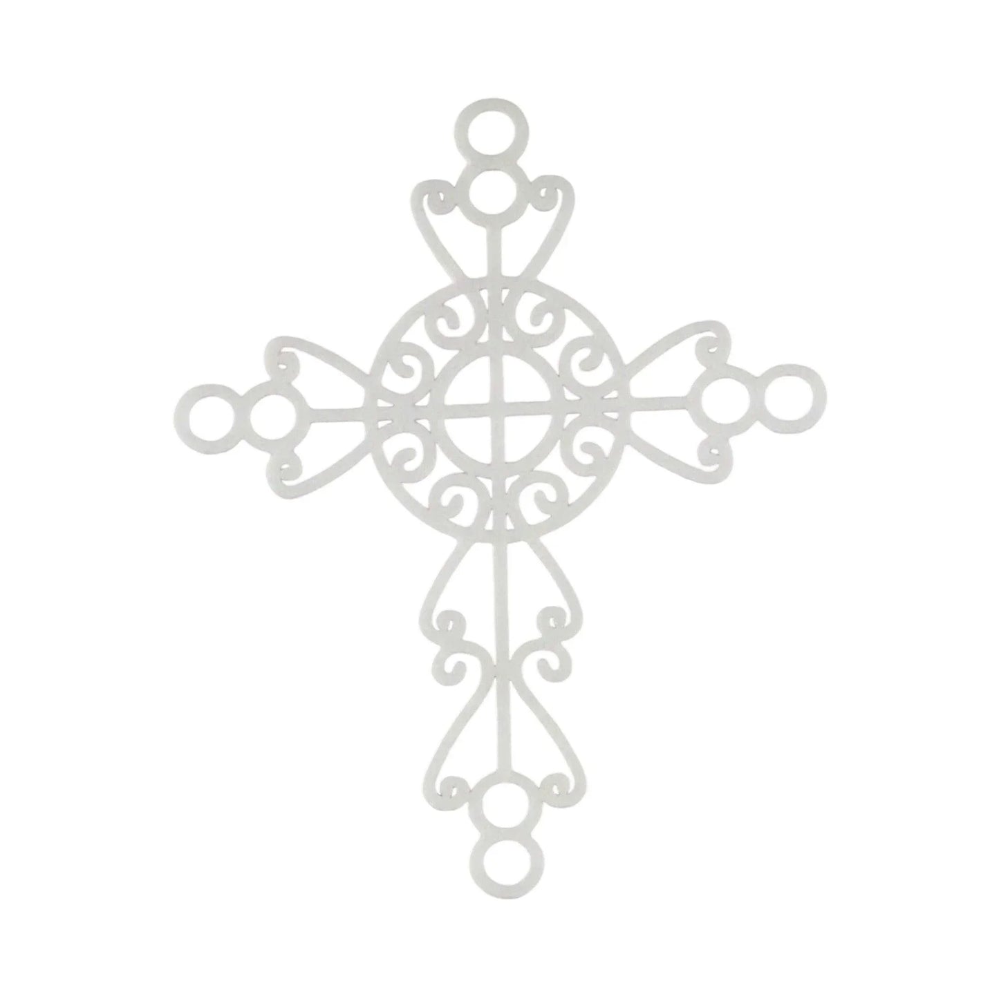 Cross Boho White Decorative Plastic Acrylic Decor - The Renmy Store Homewares & Gifts