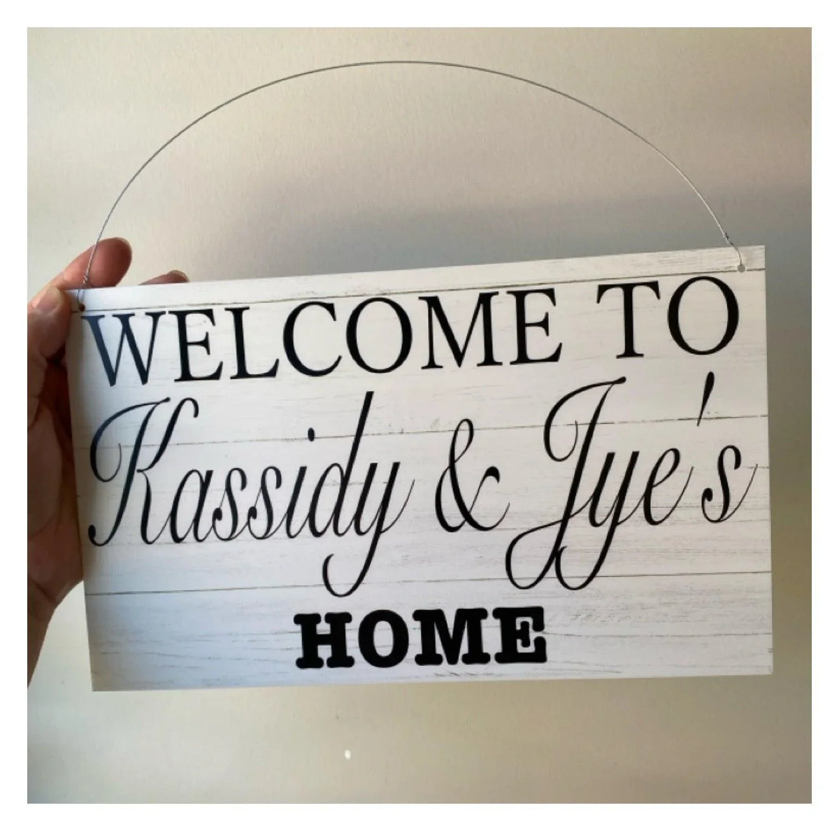 Welcome To Our Home Custom Family Name Sign - The Renmy Store Homewares & Gifts