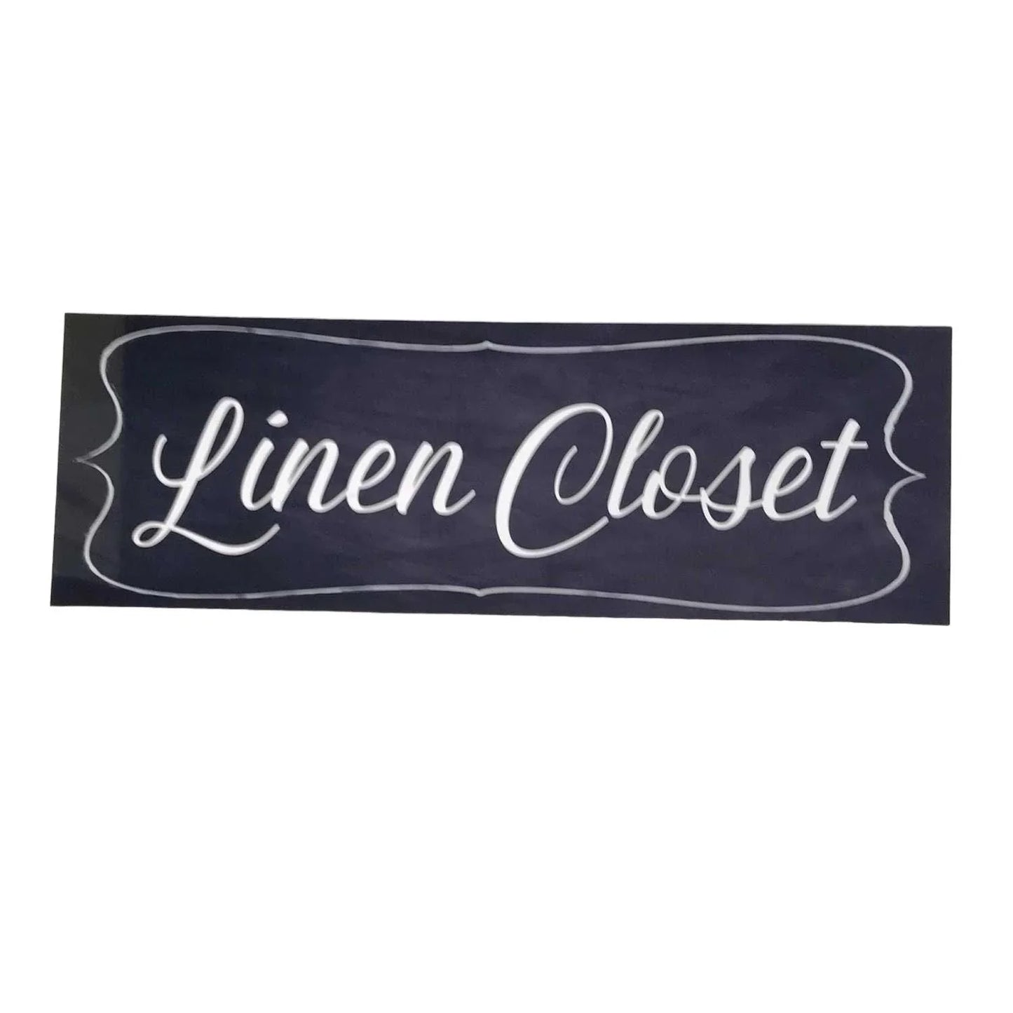 Linen Closet Door Black Sign - The Renmy Store Homewares & Gifts