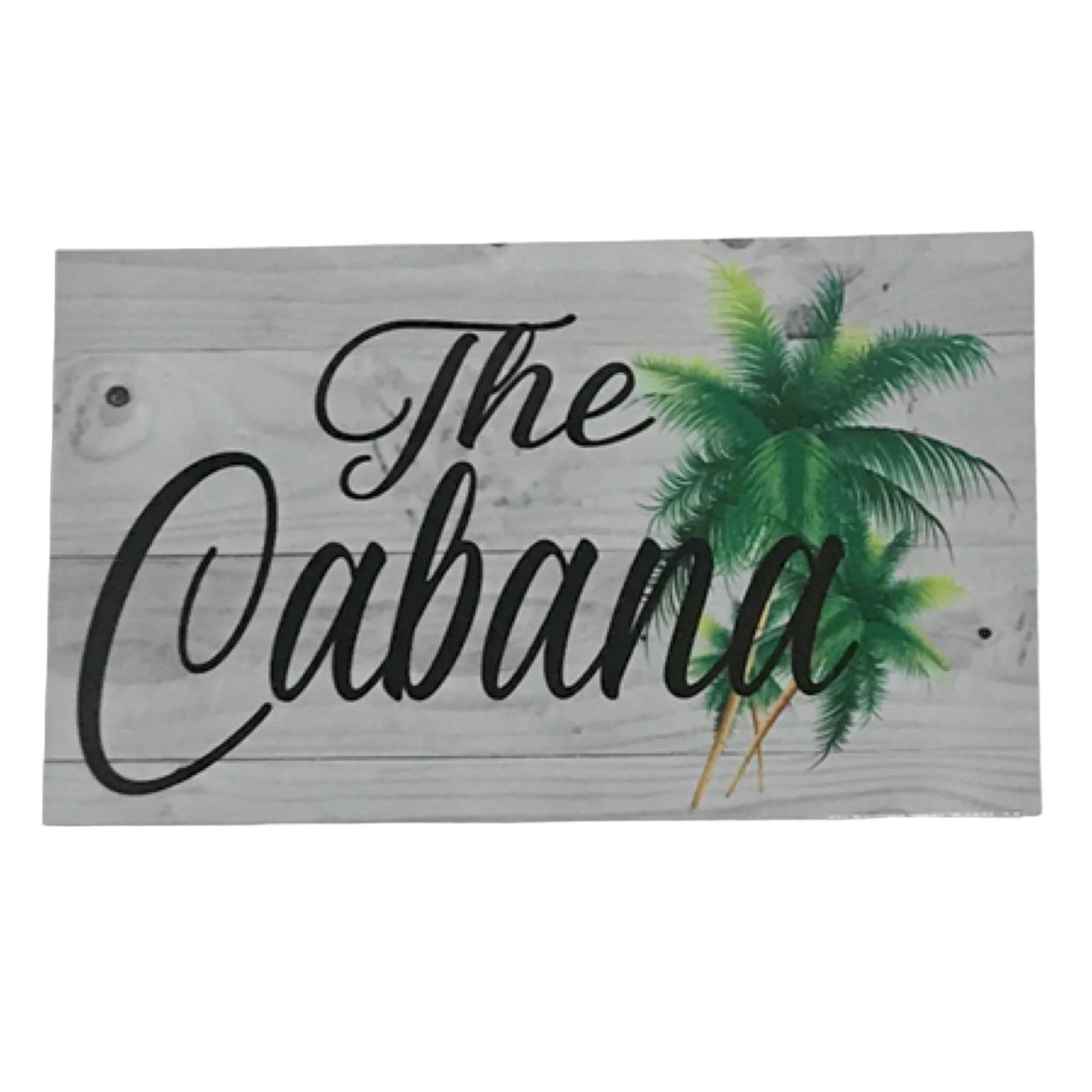 The Cabana with Palm Trees Sign - The Renmy Store Homewares & Gifts