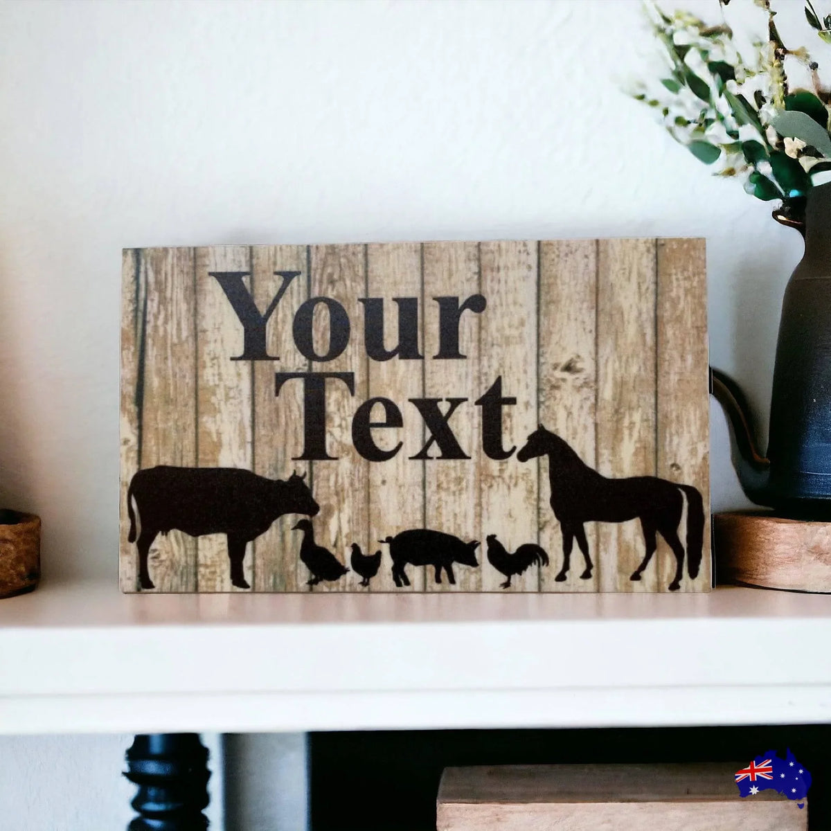 Country Custom Personalised Animals Sign - The Renmy Store Homewares & Gifts