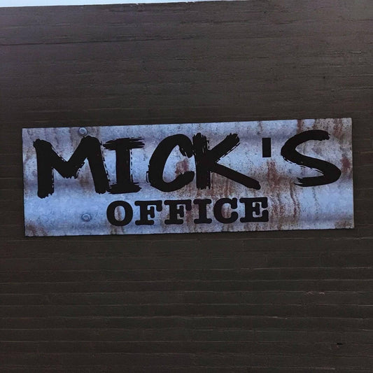 Office Door Custom Personalised Rustic Blue Sign - The Renmy Store Homewares & Gifts