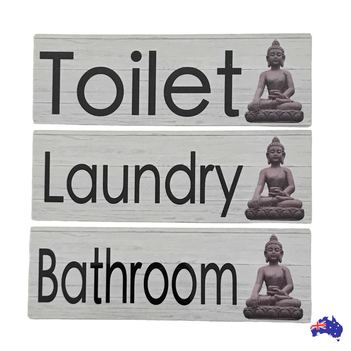 Buddha Toilet Laundry Bathroom Door Sign - The Renmy Store Homewares & Gifts