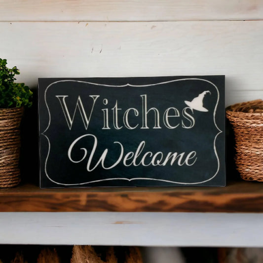 Witches Welcome Vintage Sign - The Renmy Store Homewares & Gifts