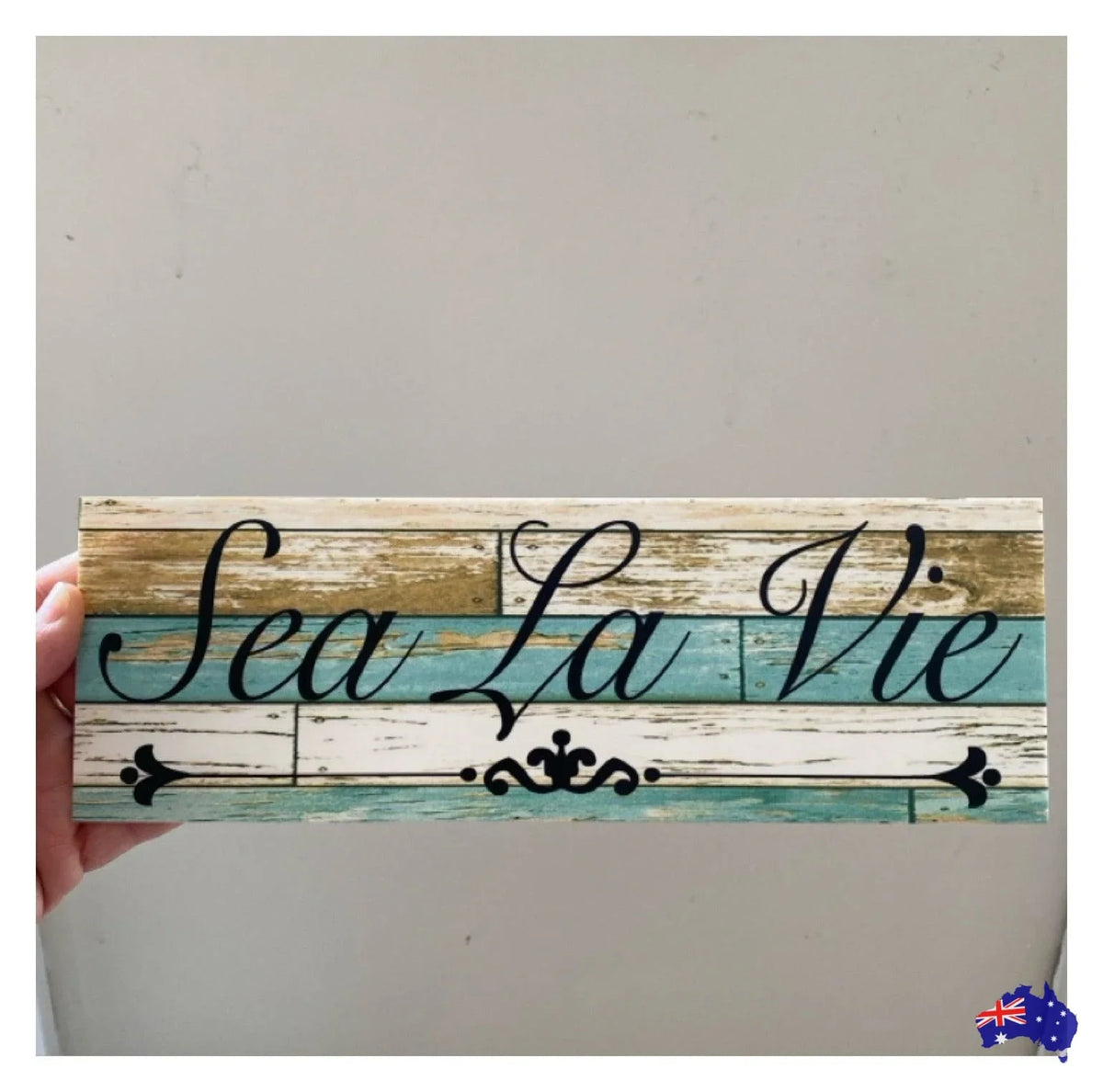 Custom Personalised Rustic Blue Sign - The Renmy Store Homewares & Gifts