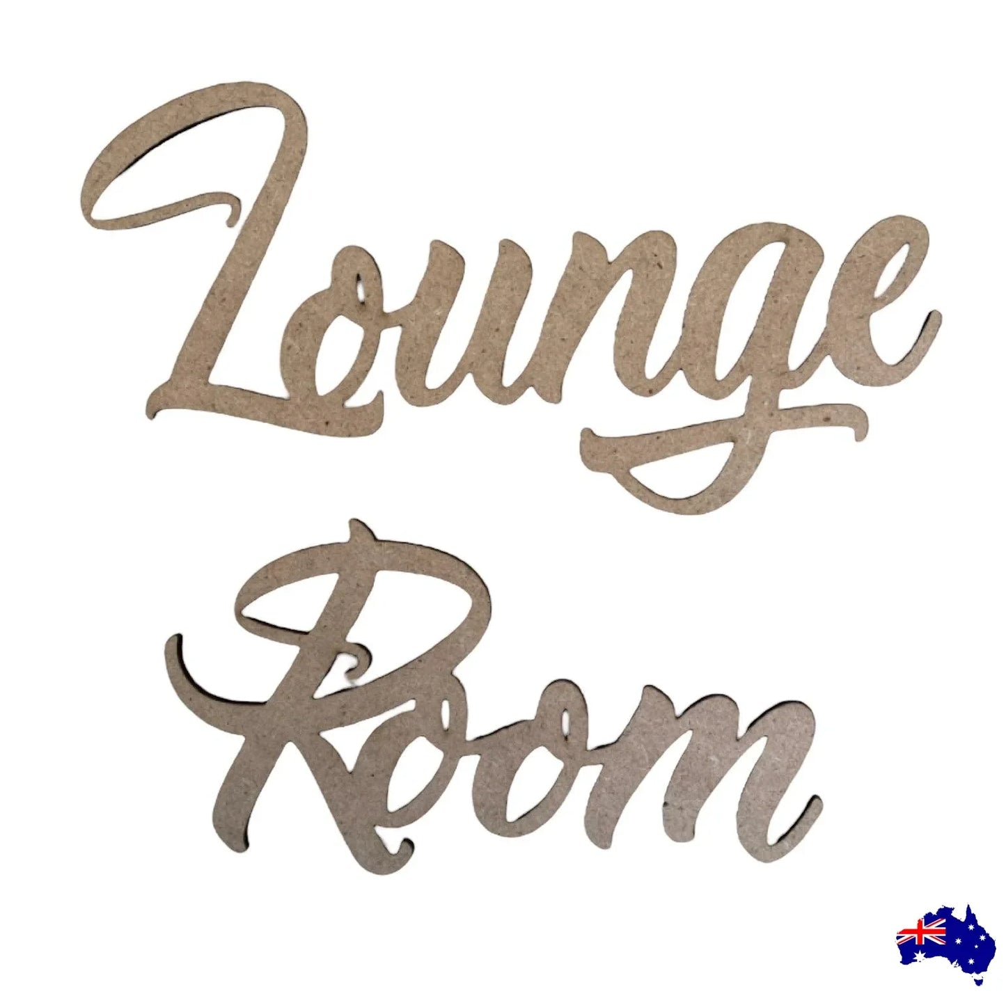 Lounge Room Word Sign MDF DIY Wooden - The Renmy Store Homewares & Gifts