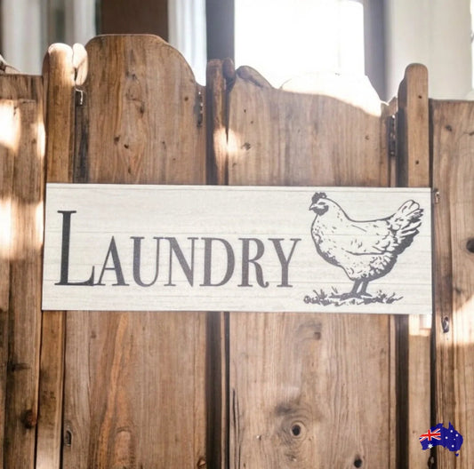 Chicken Toilet Laundry Bathroom Sign - The Renmy Store Homewares & Gifts