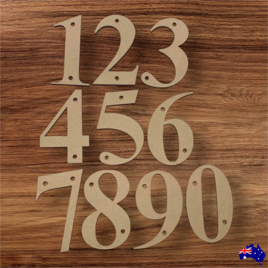 Number House Mosaic Wooden MDF DIY 10cm - The Renmy Store Homewares & Gifts