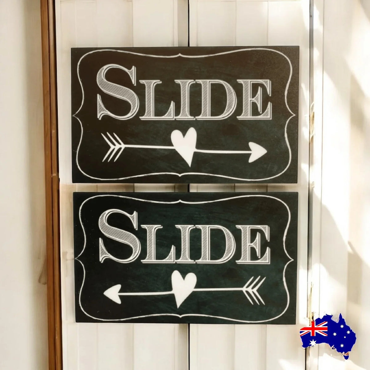 Slide Door Sliding Vintage Arrow Sign - The Renmy Store Homewares & Gifts