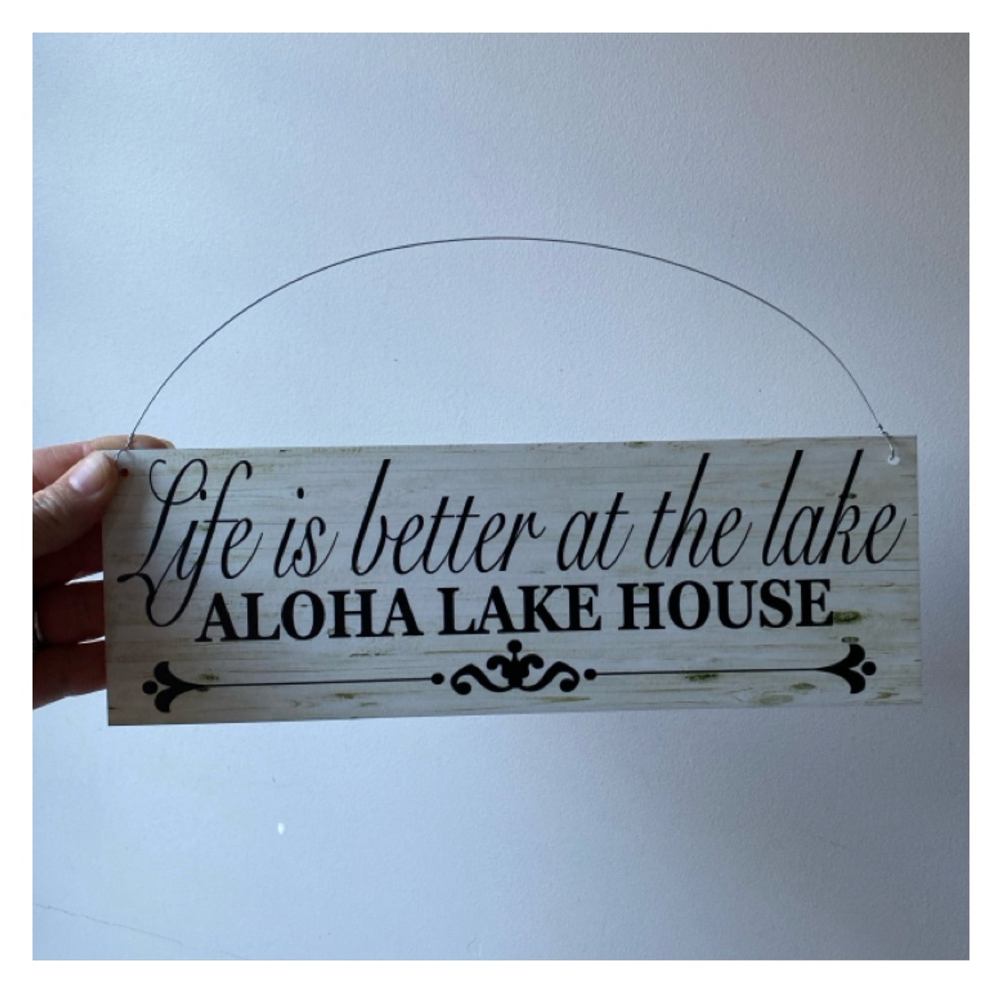 Life Is Better At The Lake House Custom Personalised Sign