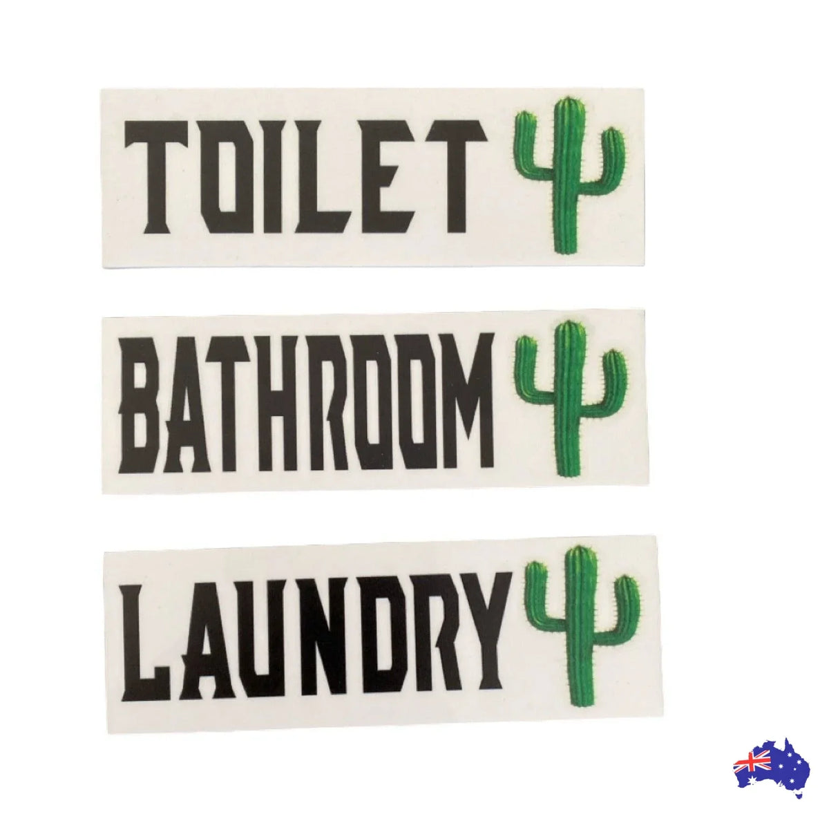 Cactus Toilet Laundry Bathroom Door Sign - The Renmy Store Homewares & Gifts