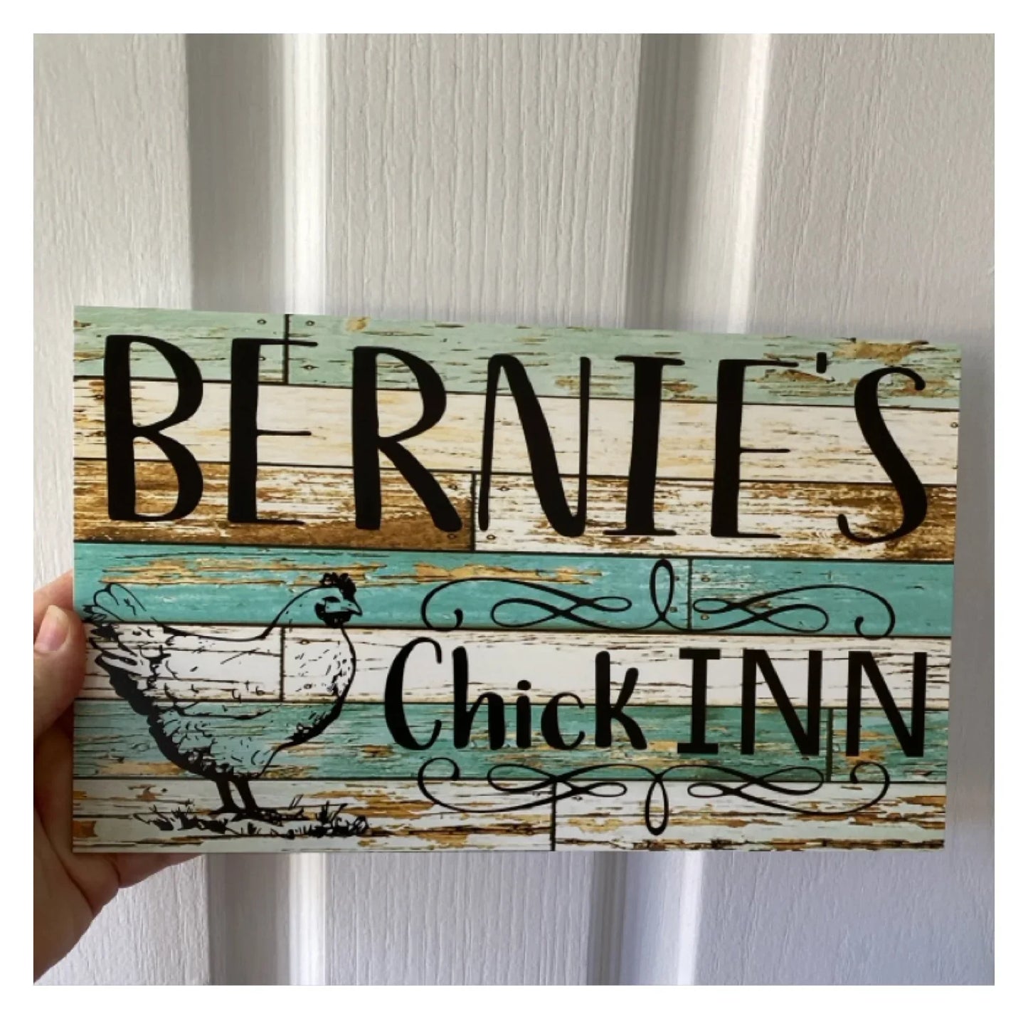 Chicken Chick Inn Custom Personalised Sign