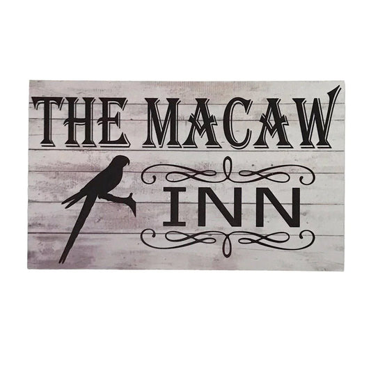 Macaw Inn Bird Pet Sign - The Renmy Store Homewares & Gifts