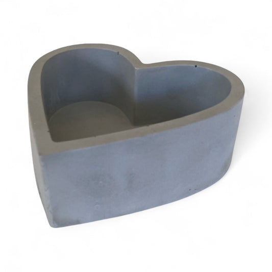 Planter Pot Love Heart Aussie Handmade Concrete