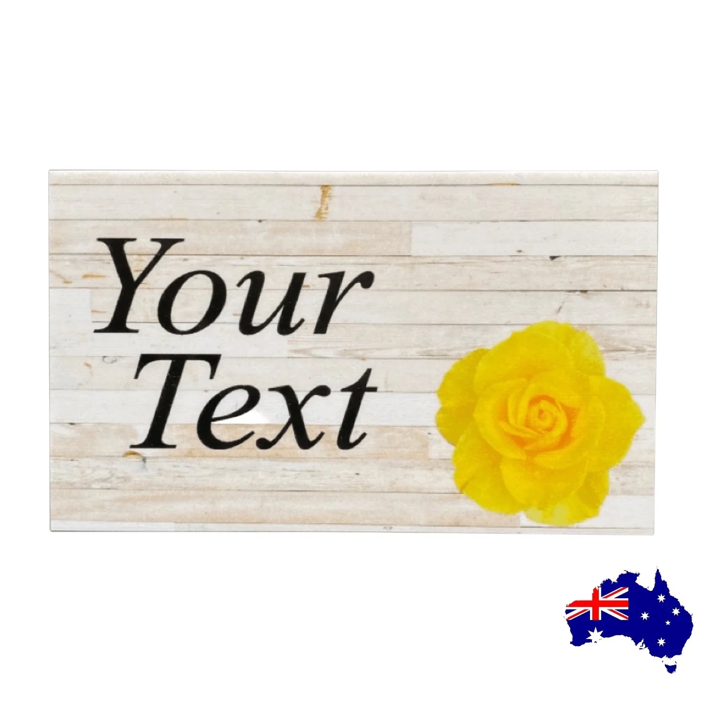 Rose Yellow Garden Custom Personalised Sign