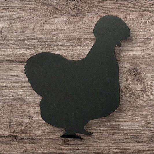 Silkie Chicken Hen Black Acrylic Country Decor - The Renmy Store Homewares & Gifts