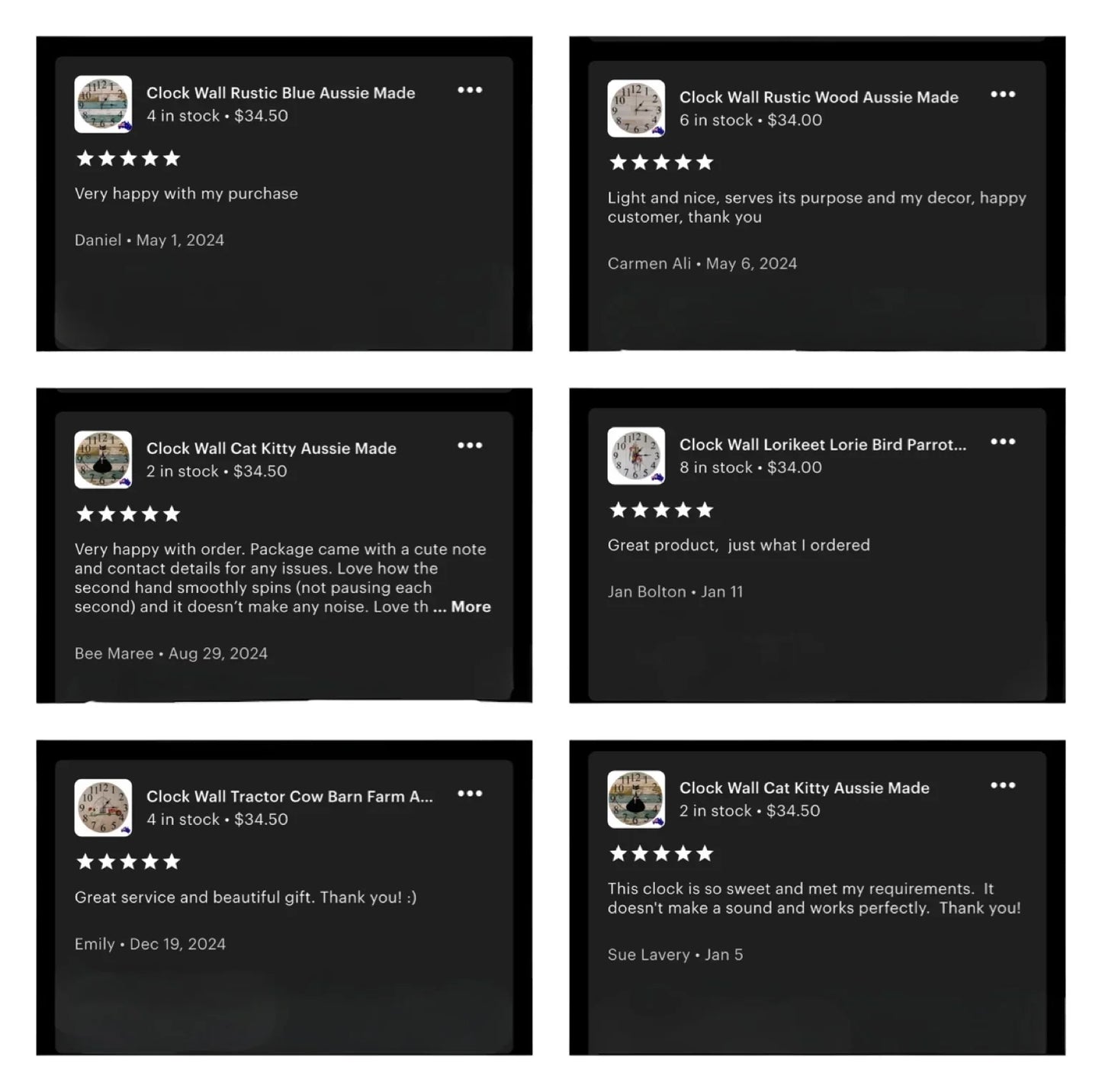 Clock Wall Bird Rainbow Bee-eater 30cm 60cm Aussie Made - The Renmy Store Homewares & Gifts