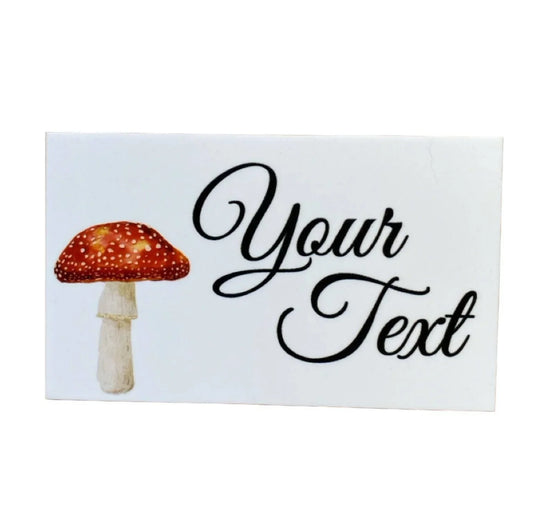 Mushroom Garden Custom Personalised Sign - The Renmy Store Homewares & Gifts