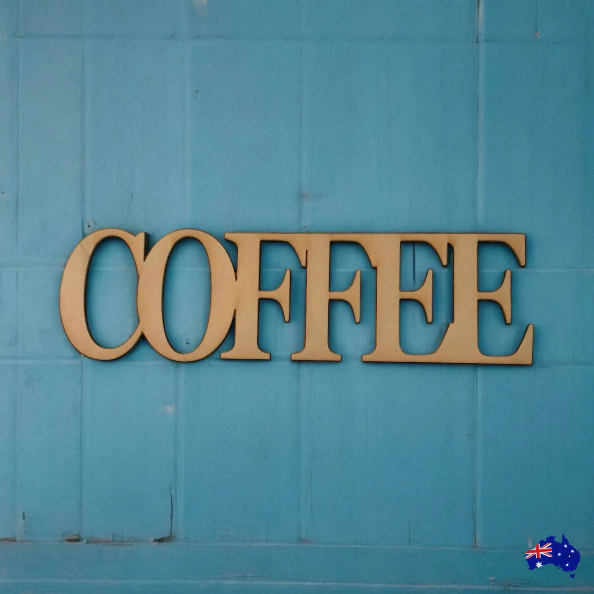 Coffee Word Sign MDF DIY Wooden - The Renmy Store Homewares & Gifts