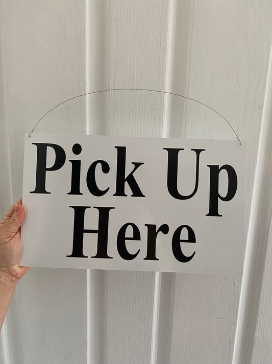 Order Here Sign Custom White | Café Restaurant Business Signage Australia