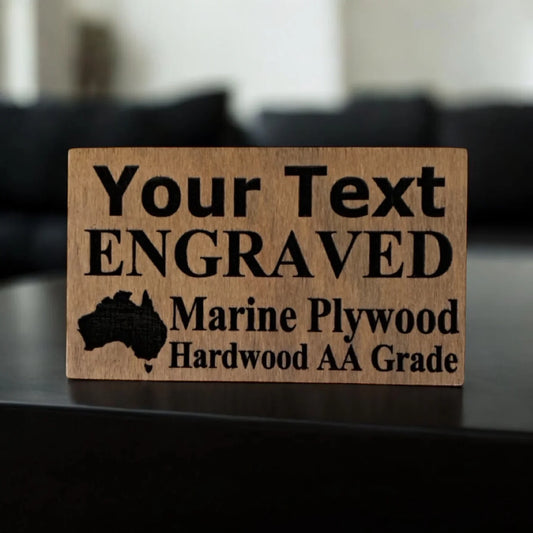 Timber Wood Plywood Hardwood Custom Personalised Sign - The Renmy Store Homewares & Gifts