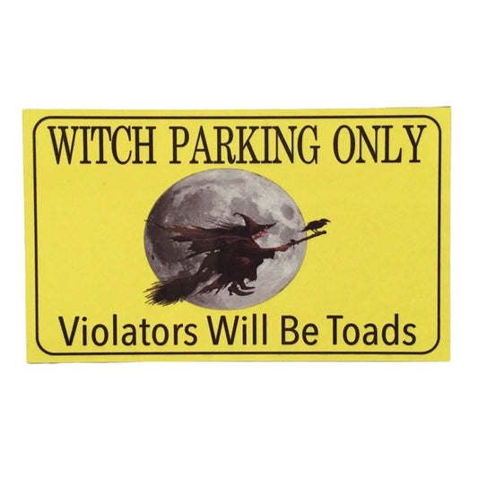 Witch Parking Sign - The Renmy Store Homewares & Gifts