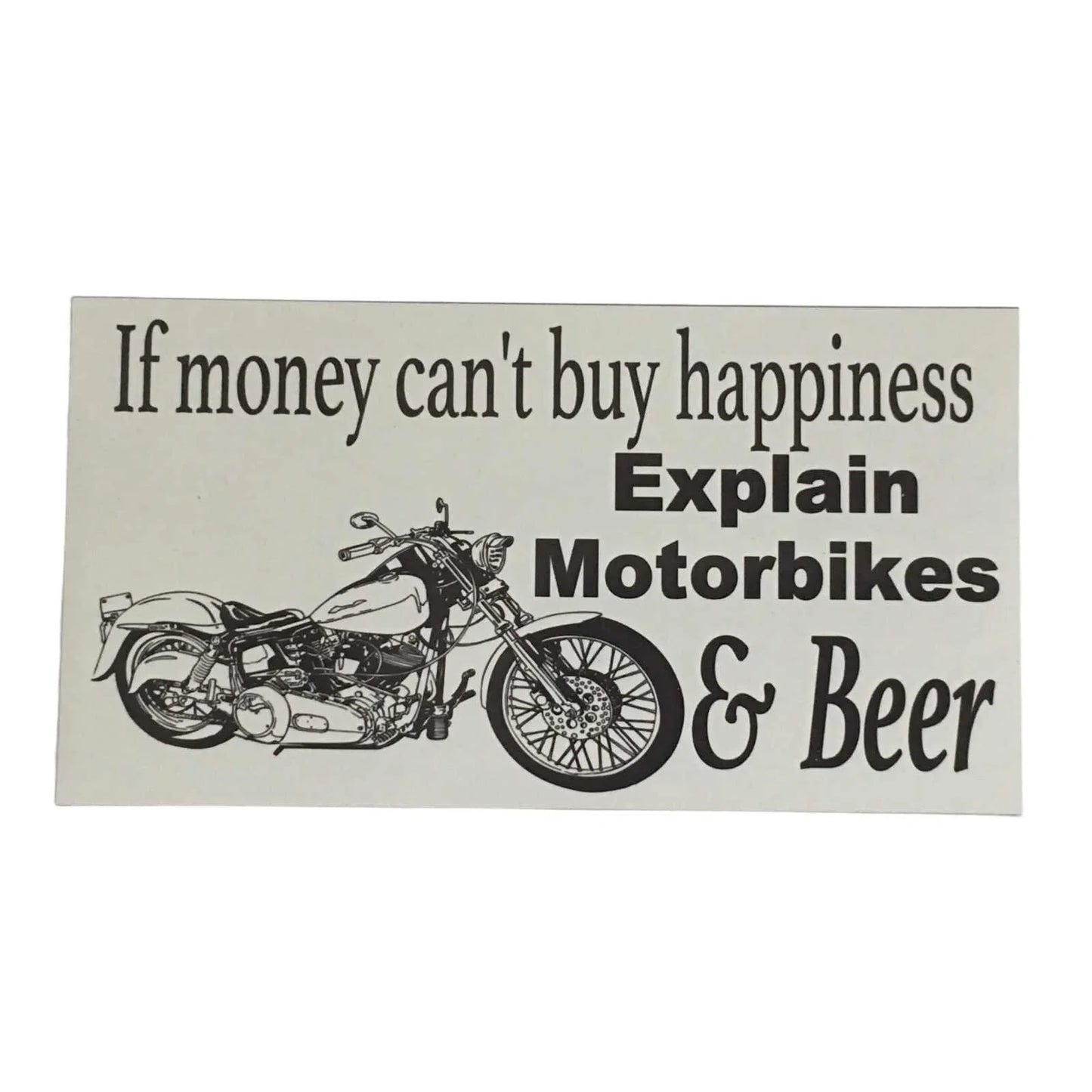 Motorbike Motorcycle Beer Sign - The Renmy Store Homewares & Gifts